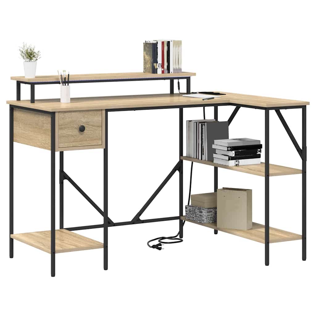 Schreibtisch Sonoma Eiche 120 x 79 x 86.5 cm Holzwerkstoff