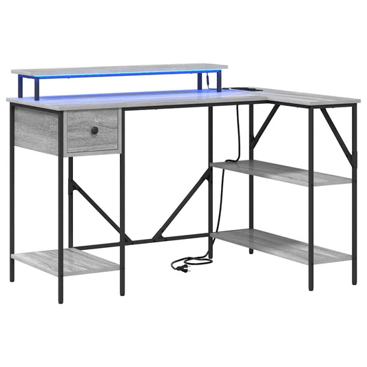Schreibtisch Grau Sonoma 120 x 79 x 86.5 cm Holzwerkstoff