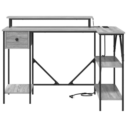 Schreibtisch Grau Sonoma 120 x 79 x 86.5 cm Holzwerkstoff