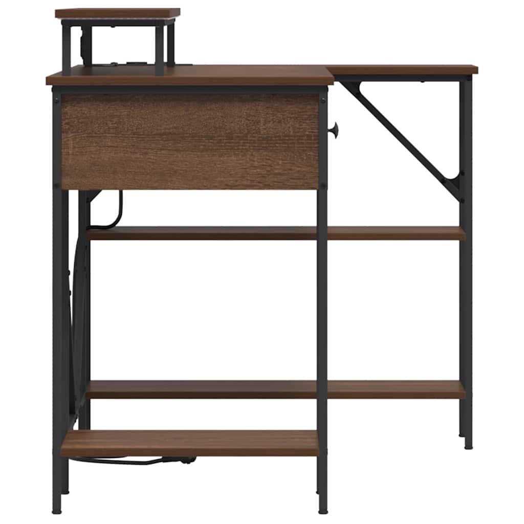 Schreibtisch Braune Eiche 120 x 79 x 86.5 cm Holzwerkstoff