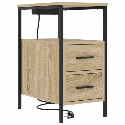 Nachttisch 2 pcs Sonoma-Eiche 30 x 48 x 61 cm Holzwerkstoff