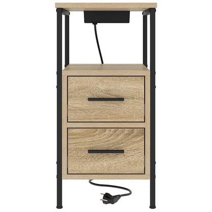 Nachttisch 2 pcs Sonoma-Eiche 30 x 48 x 61 cm Holzwerkstoff