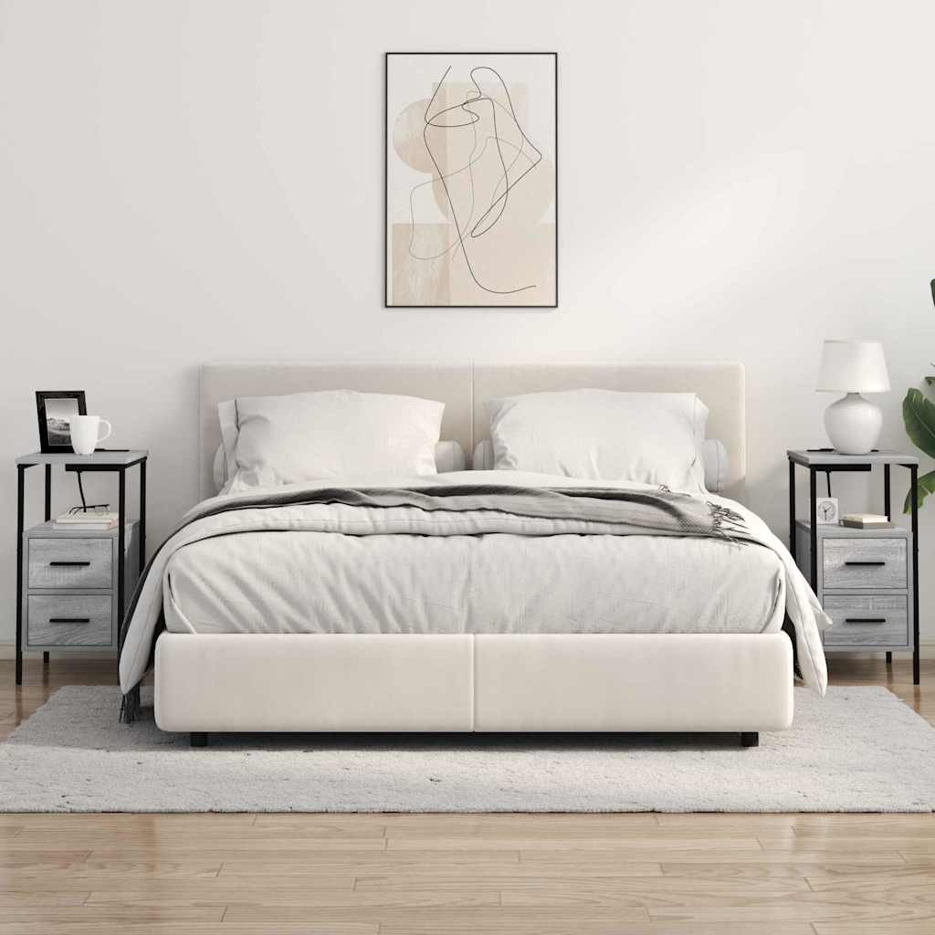 Nachttisch Grau Sonoma 30 x 48 x 61 cm Holzwerkstoff