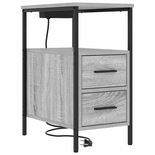 Nachttisch Grau Sonoma 30 x 48 x 61 cm Holzwerkstoff