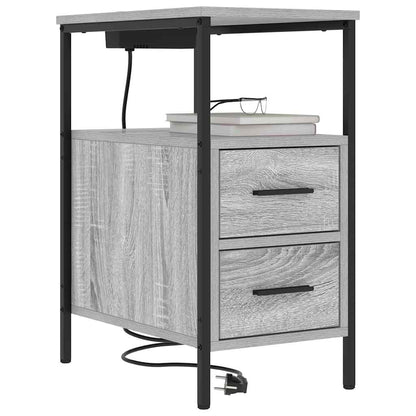 Nachttisch Grau Sonoma 30 x 48 x 61 cm Holzwerkstoff