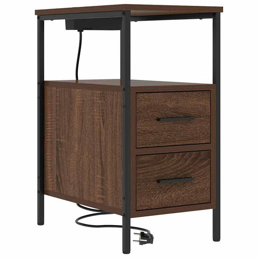Nachttisch Braune Eiche 30 x 48 x 61 cm Holzwerkstoff