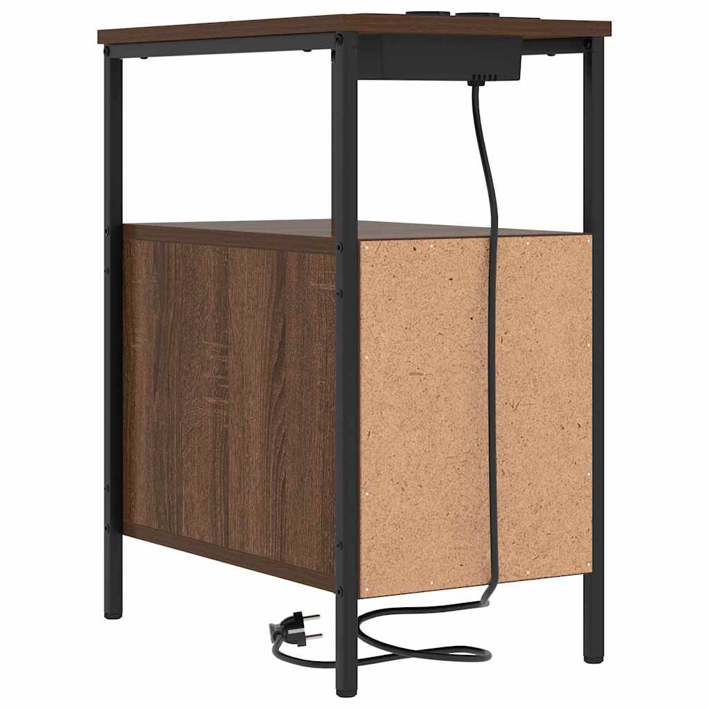 Nachttisch Braune Eiche 30 x 48 x 61 cm Holzwerkstoff