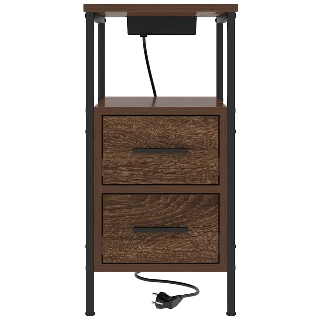 Nachttisch Braune Eiche 30 x 48 x 61 cm Holzwerkstoff