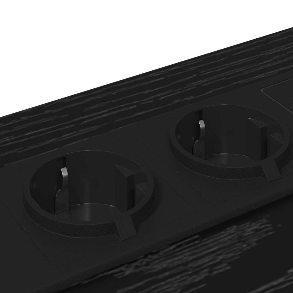 Nachttisch Schwarz Eichen-Optik 42 x 41 x 56 cm Holzwerkstoff