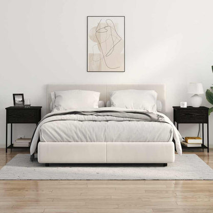 Nachttisch Schwarz Eichen-Optik 42 x 41 x 56 cm Holzwerkstoff