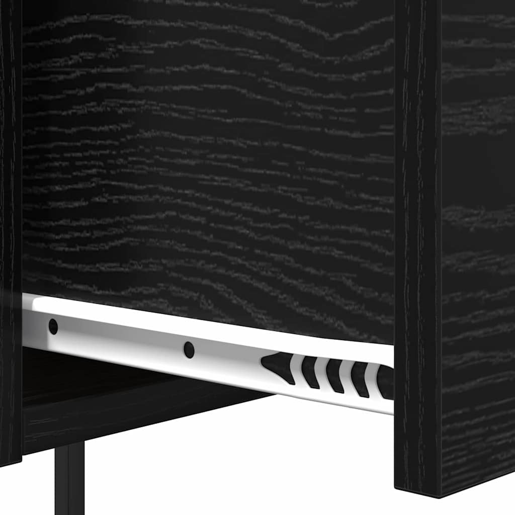 Nachttisch 2 pcs Schwarze Eiche 42 x 41 x 56 cm Holzwerkstoff