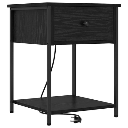 Nachttisch 2 pcs Schwarze Eiche 42 x 41 x 56 cm Holzwerkstoff