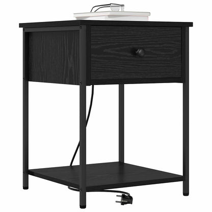 Nachttisch 2 pcs Schwarze Eiche 42 x 41 x 56 cm Holzwerkstoff
