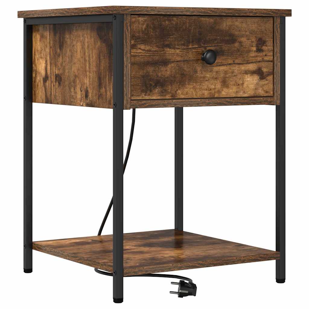 Nachttisch Geräucherte Eiche 42 x 41 x 56 cm Holzwerkstoff