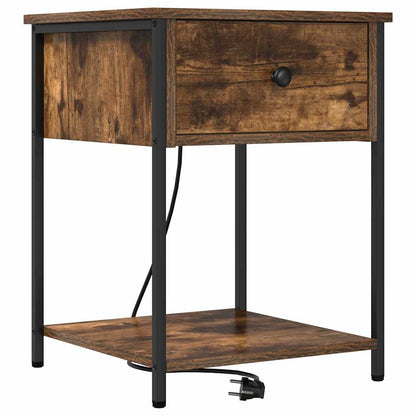 Nachttisch Geräucherte Eiche 42 x 41 x 56 cm Holzwerkstoff