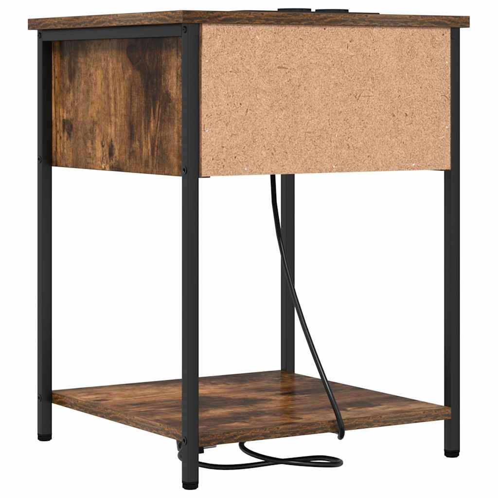 Nachttisch Geräucherte Eiche 42 x 41 x 56 cm Holzwerkstoff