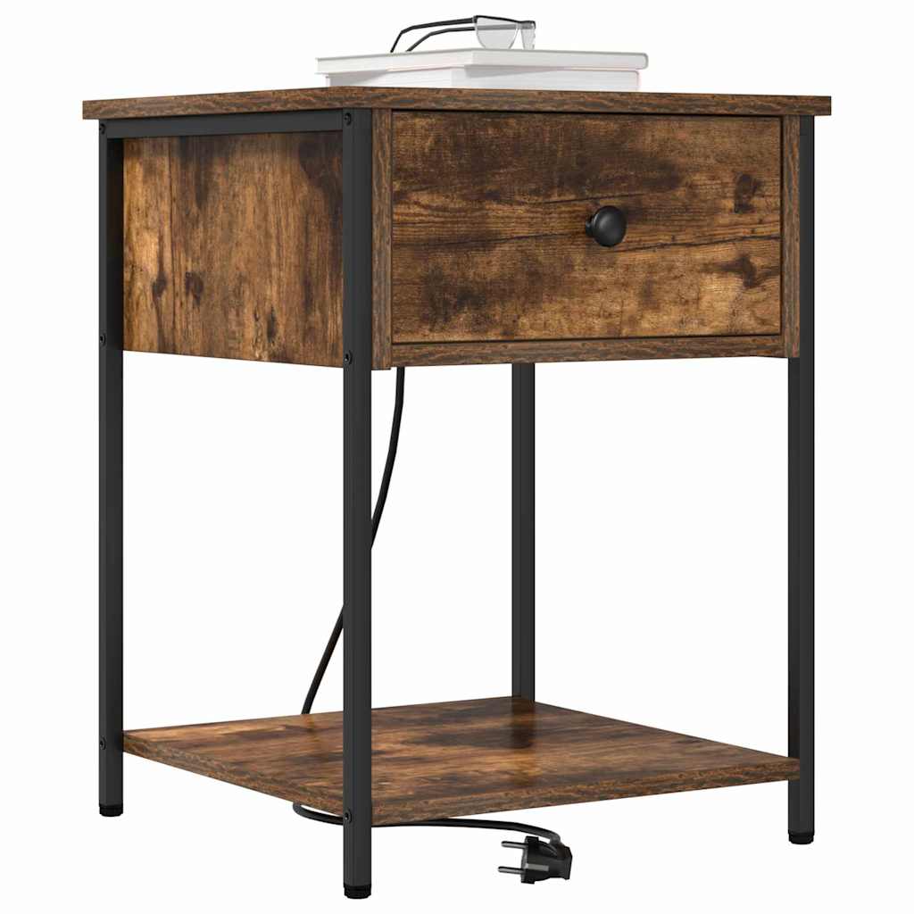 Nachttisch Geräucherte Eiche 42 x 41 x 56 cm Holzwerkstoff