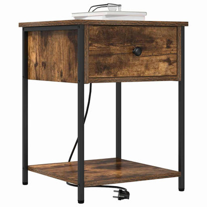 Nachttisch Geräucherte Eiche 42 x 41 x 56 cm Holzwerkstoff