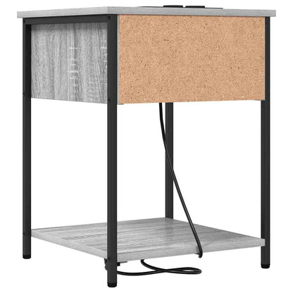 Nachttisch 2 pcs Grau Sonoma 42 x 41 x 56 cm Holzwerkstoff
