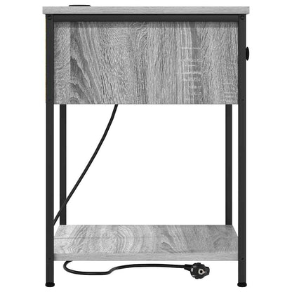 Nachttisch 2 pcs Grau Sonoma 42 x 41 x 56 cm Holzwerkstoff