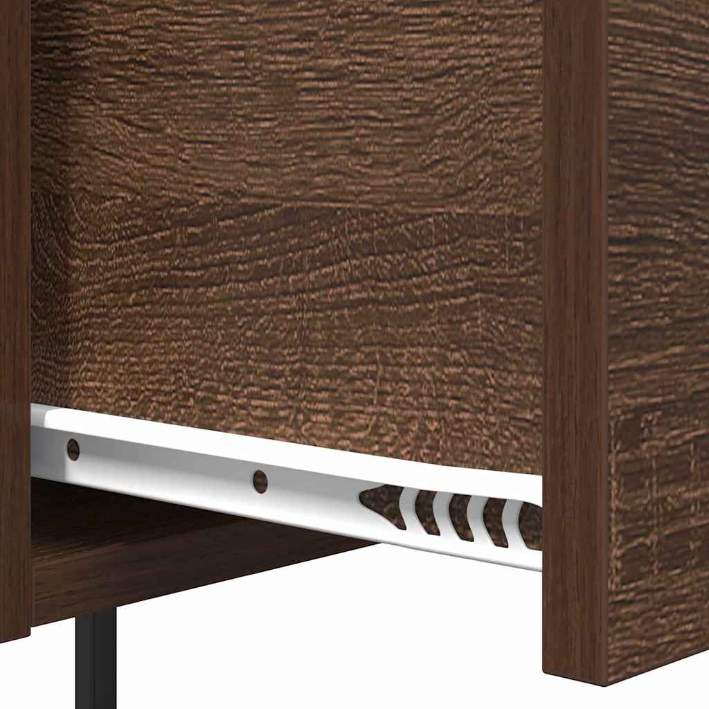 Nachttisch 2 pcs Braune Eiche 42 x 41 x 56 cm Holzwerkstoff