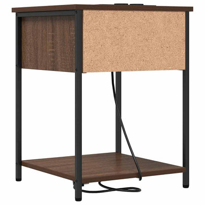 Nachttisch 2 pcs Braune Eiche 42 x 41 x 56 cm Holzwerkstoff
