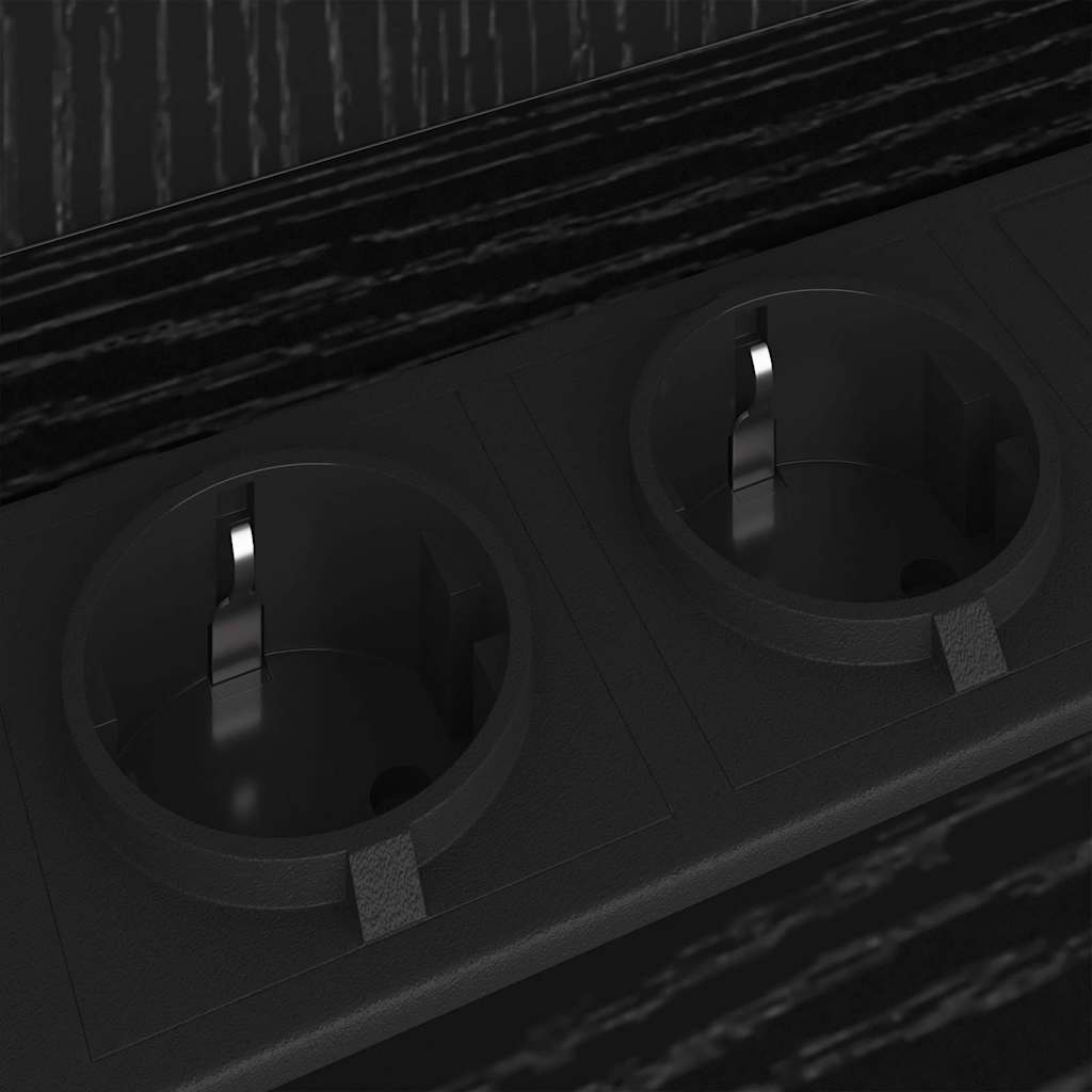 Nachttisch Schwarz Eichen-Optik 38 x 31 x 61 cm Holzwerkstoff