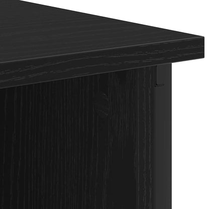 Nachttisch 2 pcs Schwarze Eiche 38 x 31 x 61 cm Holzwerkstoff