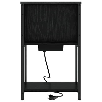 Nachttisch 2 pcs Schwarze Eiche 38 x 31 x 61 cm Holzwerkstoff