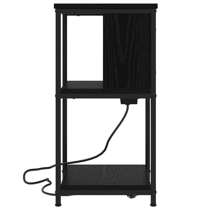 Nachttisch 2 pcs Schwarze Eiche 38 x 31 x 61 cm Holzwerkstoff