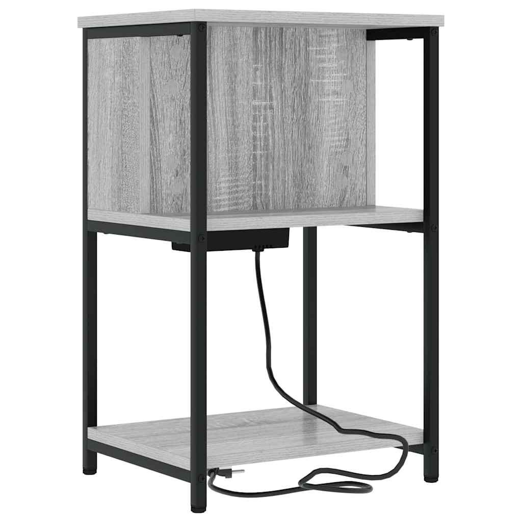 Nachttisch Grau Sonoma 38 x 31 x 61 cm Holzwerkstoff