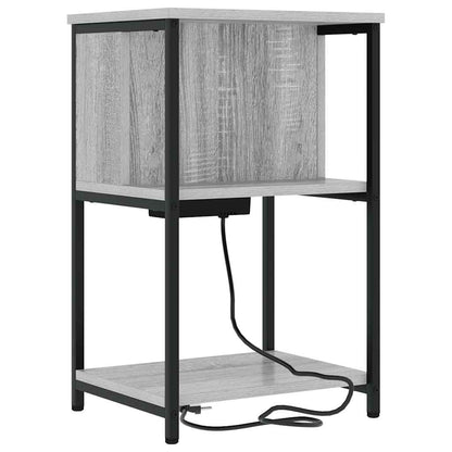 Nachttisch 2 pcs Grau Sonoma 38 x 31 x 61 cm Holzwerkstoff