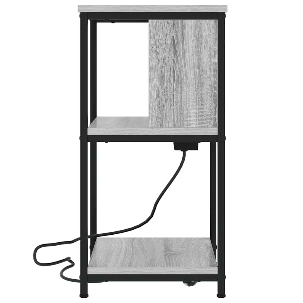 Nachttisch 2 pcs Grau Sonoma 38 x 31 x 61 cm Holzwerkstoff