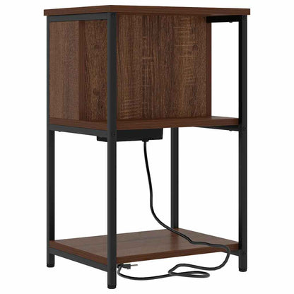 Nachttisch 2 pcs Braune Eiche 38 x 31 x 61 cm Holzwerkstoff