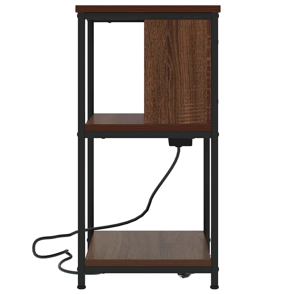 Nachttisch 2 pcs Braune Eiche 38 x 31 x 61 cm Holzwerkstoff