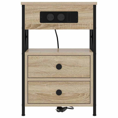 Nachttisch 2 pcs Sonoma Eiche 40 x 31 x 60 cm Holzwerkstoff