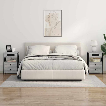Nachttisch 2 pcs Grau Sonoma 40 x 31 x 60 cm Holzwerkstoff