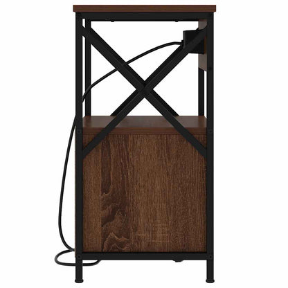 Nachttisch 2 pcs Braune Eiche 40 x 31 x 60 cm Holzwerkstoff