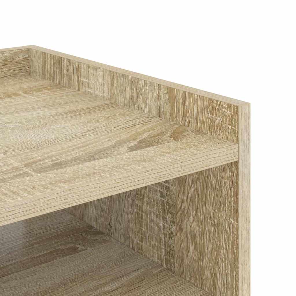 Nachttisch mit Regal Sonoma Eiche 40 x 40 x 61 cm Holzwerkstoff