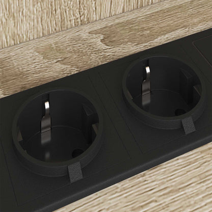 Nachttisch mit Regal Sonoma-Eiche 40 x 40 x 61 cm Holzwerkstoff