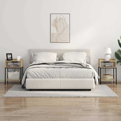 Nachttisch mit Regal Sonoma Eiche 40 x 40 x 61 cm Holzwerkstoff