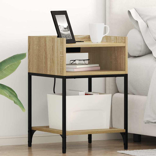 Nachttisch 2 pcs Sonoma-Eiche 40 x 40 x 61 cm Holzwerkstoff