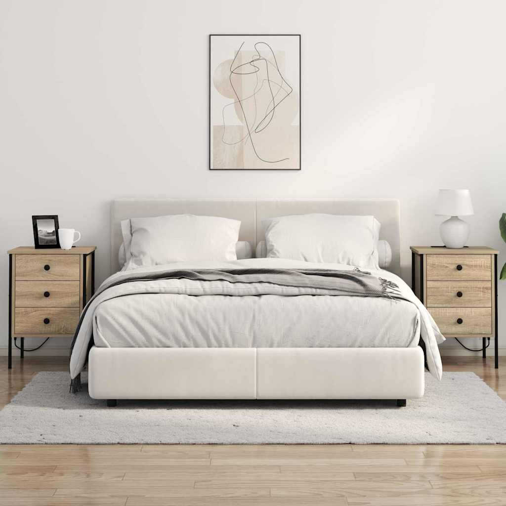 Nachttisch 2 pcs Sonoma-Eiche 42 x 41 x 61 cm Holzwerkstoff