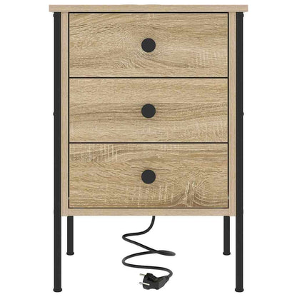 Nachttisch 2 pcs Sonoma-Eiche 42 x 41 x 61 cm Holzwerkstoff