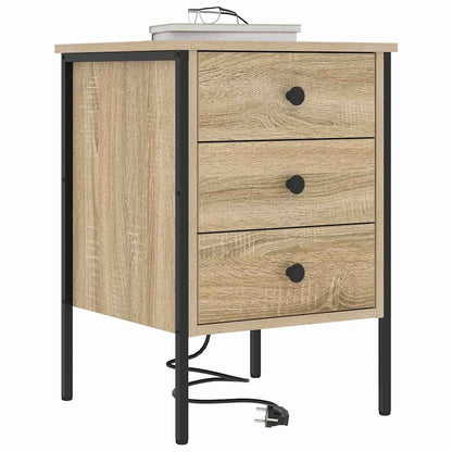 Nachttisch 2 pcs Sonoma-Eiche 42 x 41 x 61 cm Holzwerkstoff