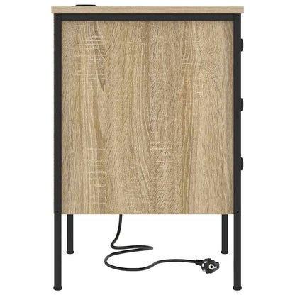 Nachttisch 2 pcs Sonoma-Eiche 42 x 41 x 61 cm Holzwerkstoff