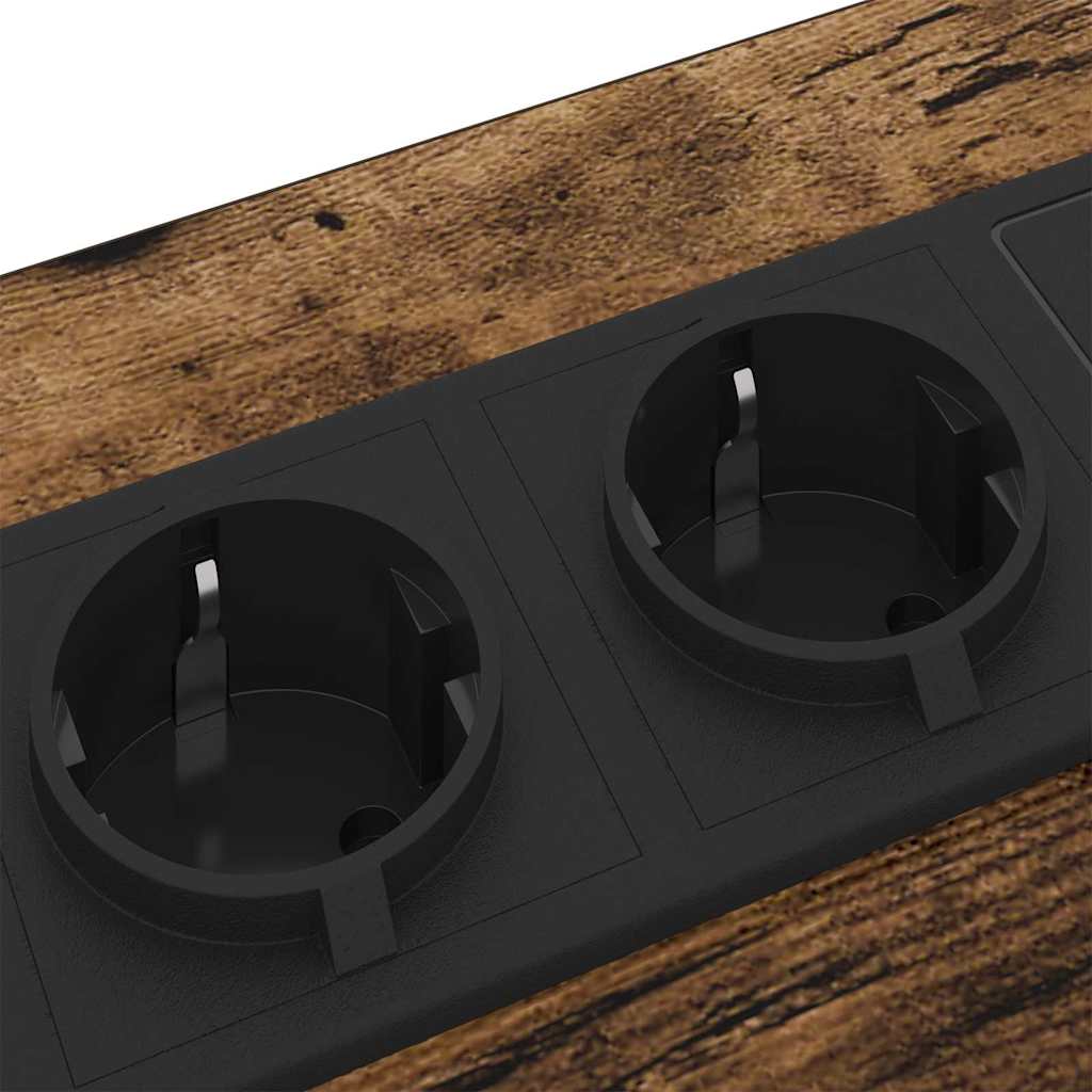 Nachttisch Geräucherte Eiche 42 x 41 x 61 cm Holzwerkstoff