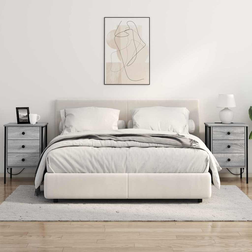 Nachttisch Grau Sonoma 42 x 41 x 61 cm Holzwerkstoff