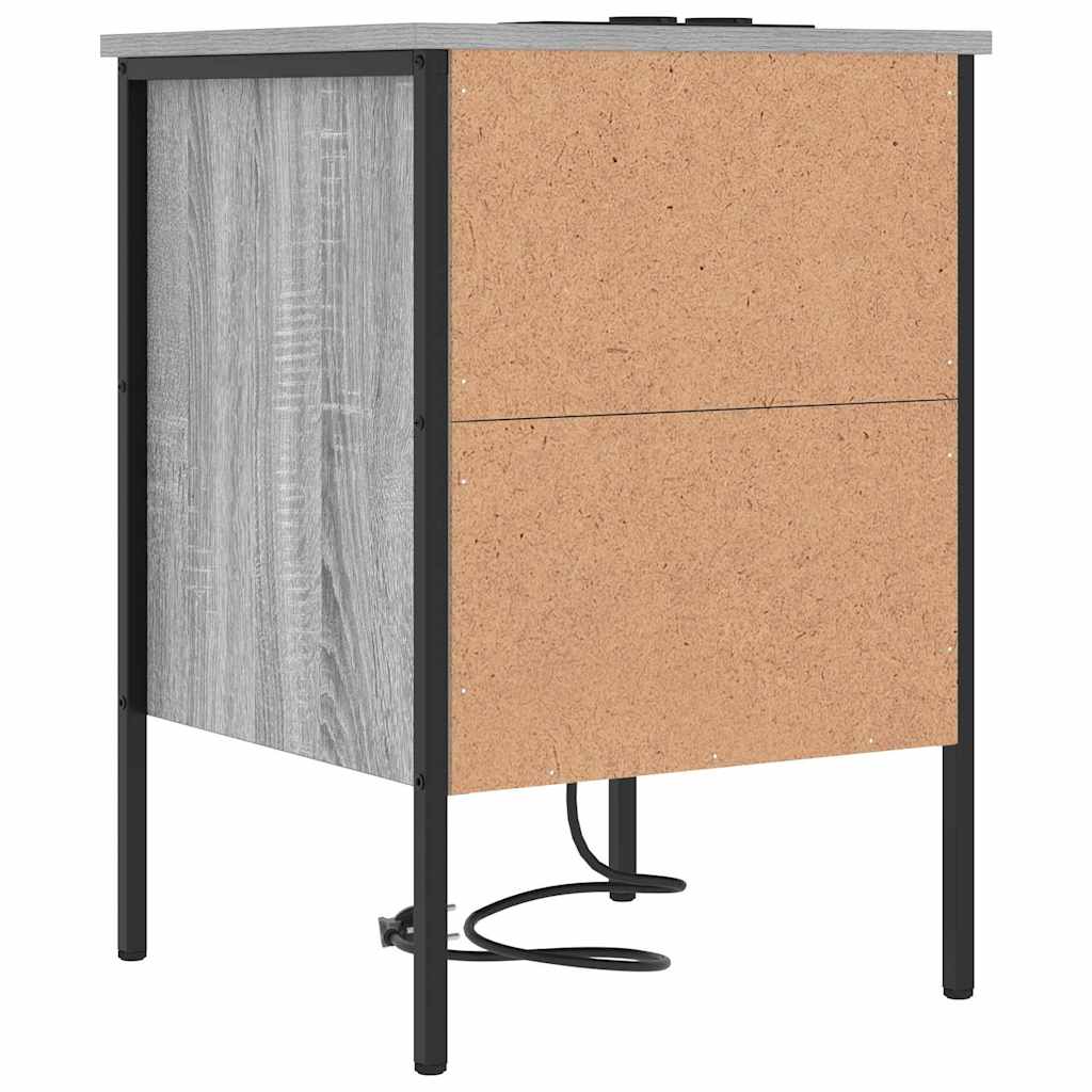 Nachttisch Grau Sonoma 42 x 41 x 61 cm Holzwerkstoff