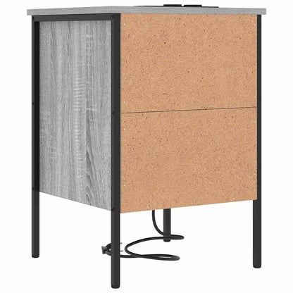 Nachttisch Grau Sonoma 42 x 41 x 61 cm Holzwerkstoff